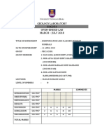 Geology Lab Report (Minerals)