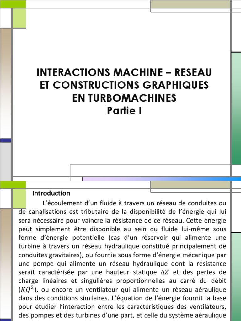 6 - INTERACTIONS MACHINE - RESEAU - Partie I | PDF | Pompe | Pression