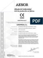 Bloque Ladrillo Termoarcilla X X CM 10655813 Certificatesheet