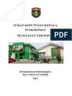 SK Pembentukan TIM PONEK