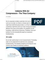 Common Problems With Air Compressors - The Titus Company