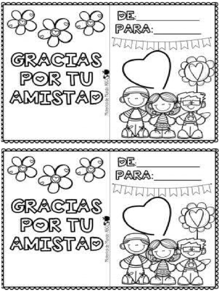 Tarjeta de Amor y Amistad | PDF