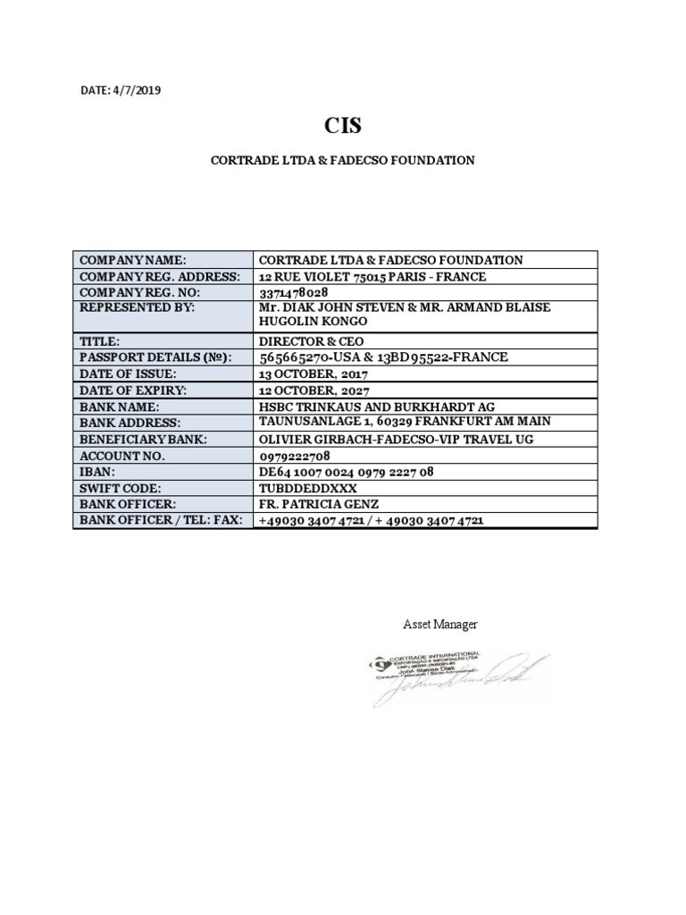 2 德国汇丰银行法兰克福CIS 230224 211509 | PDF | Law