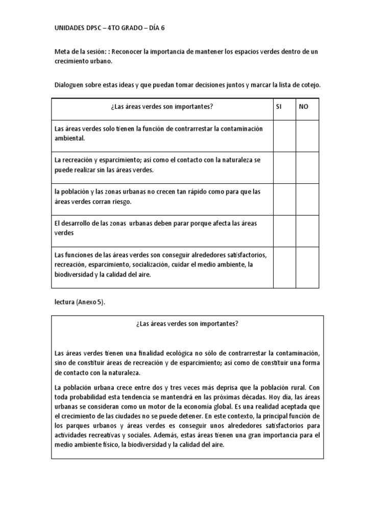 UNIDADES DPSC - 4TO GRADO - DPSC | PDF