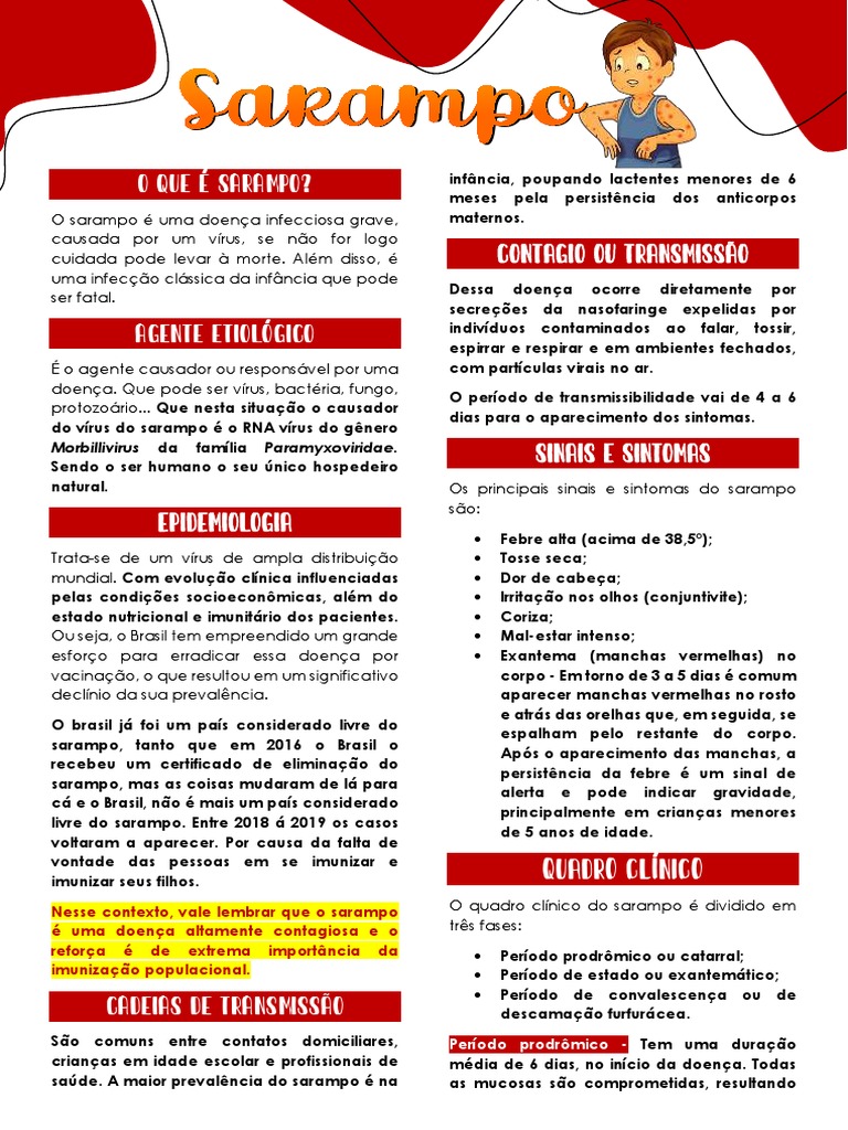 Resumo - Sarampo | PDF