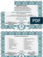 Certificate For KELLY MONTALV - O DE ARA - JO For - AVALIA - O - PERITO JUDICIAL