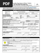 400 Title and Registration Application For 1999 Harley