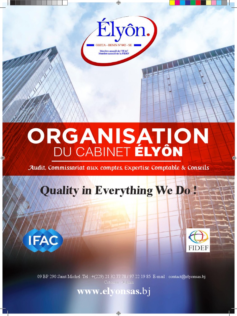 Cabinet ÉLYÔN : Expertise Comptable Bénin | PDF | Audit | Normes ...