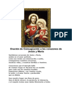 Oración de Consagración A Los Corazones de