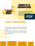 Ramas de La Criminologia