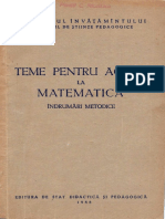 Teme Pentru Acasa La Matematica. Indrumari Metodice (1955)