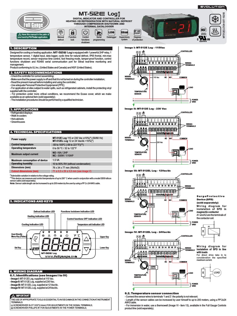 MT-512 Log: 1. Description | PDF | Alternating Current | Electrical Wiring