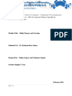 Delina & Yohannes Public Finance & Taxation Assignment