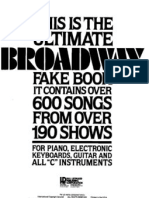 Vocal Score - The Ultimate Broadway Fakebook