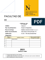 Modelo de Carátula - Calc 2