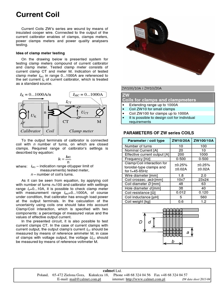 ZW Data Sheet | PDF | Inductor | Equipment