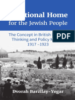 A National Home for the Jewish People The Concept in British Political Thinking and Policy Making 1917-1923