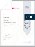 Coursera 2 Certificate