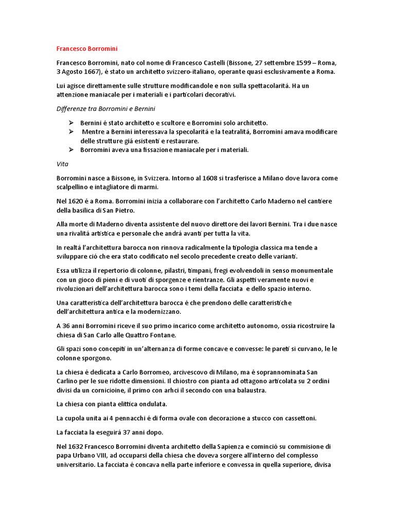 Francesco Borromini | PDF