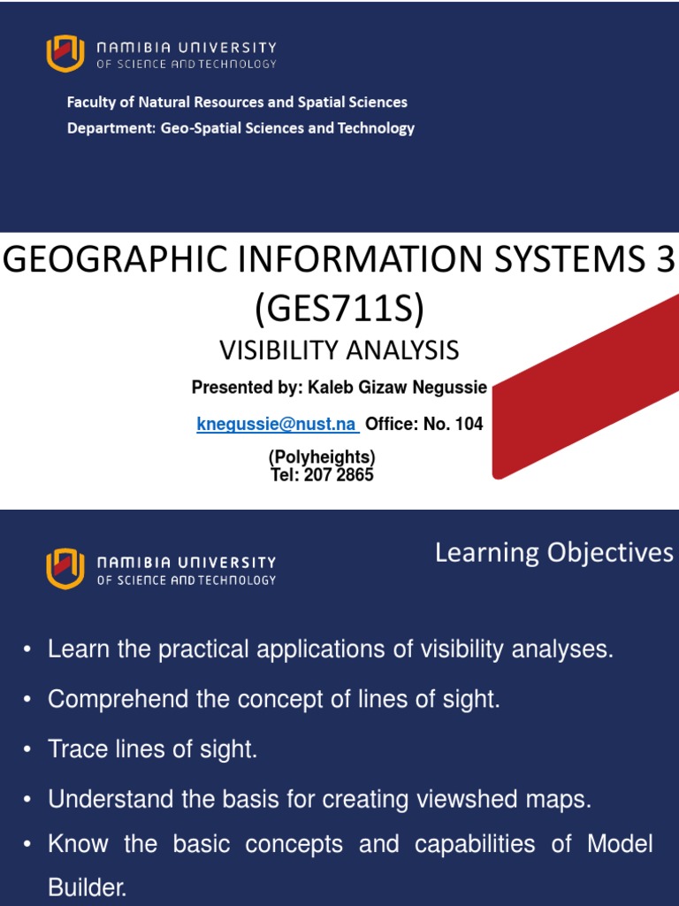 Visibility Analysis in GIS Applications | PDF | Geographic Information ...