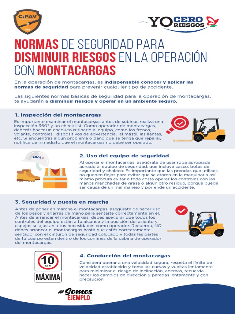 Normas de Seguridad para Montacargas | PDF | Máquina elevadora | Vehículos