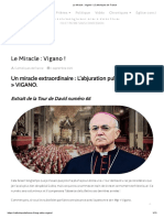 Le Miracle - Vigano ! - Catholiques de France