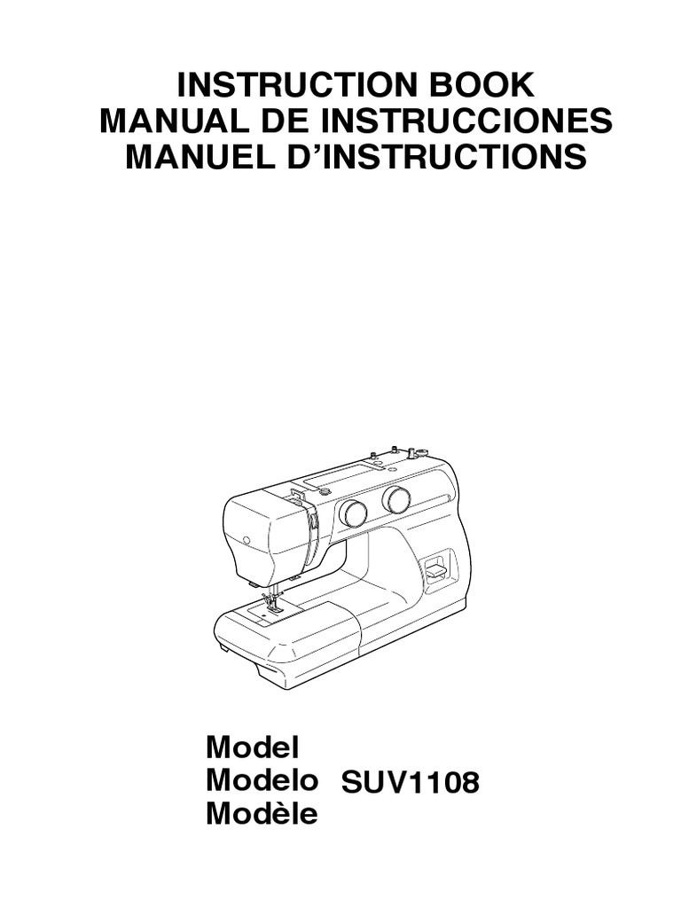 Janome SUV1108 EN PDF