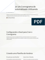 Como Criar Um Cronograma de Estudos