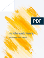 Los Defectos de Carácter Carta