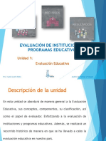 Unidad 1 - Evaluación Educativa