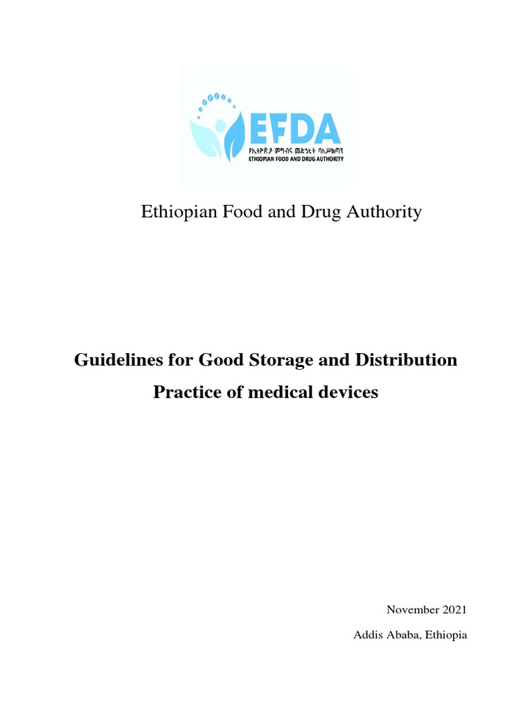 Guidelines For Medical Device GDP and GSP PDF Medical Device Supply Chain