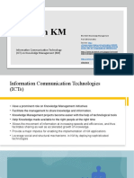 KM Lecture 6 - ICTs On KM