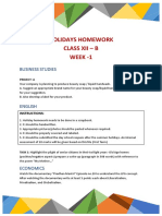 12 B HHW Week-1