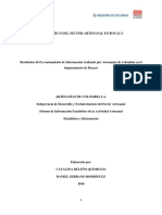 Diagnóstico Del Sector Artesanal en Boyacá (2018)