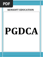 Post Graduate Diploma in Computer Application