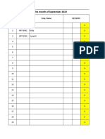 Attendance Register Format 1