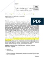 Do Adolescents' Perceptions of Mothers' and Fathers' Parenting Behaviors Predict Academic Achievement and Social Skills