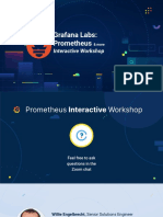 Intro To Prometheus Workshop - Grafana