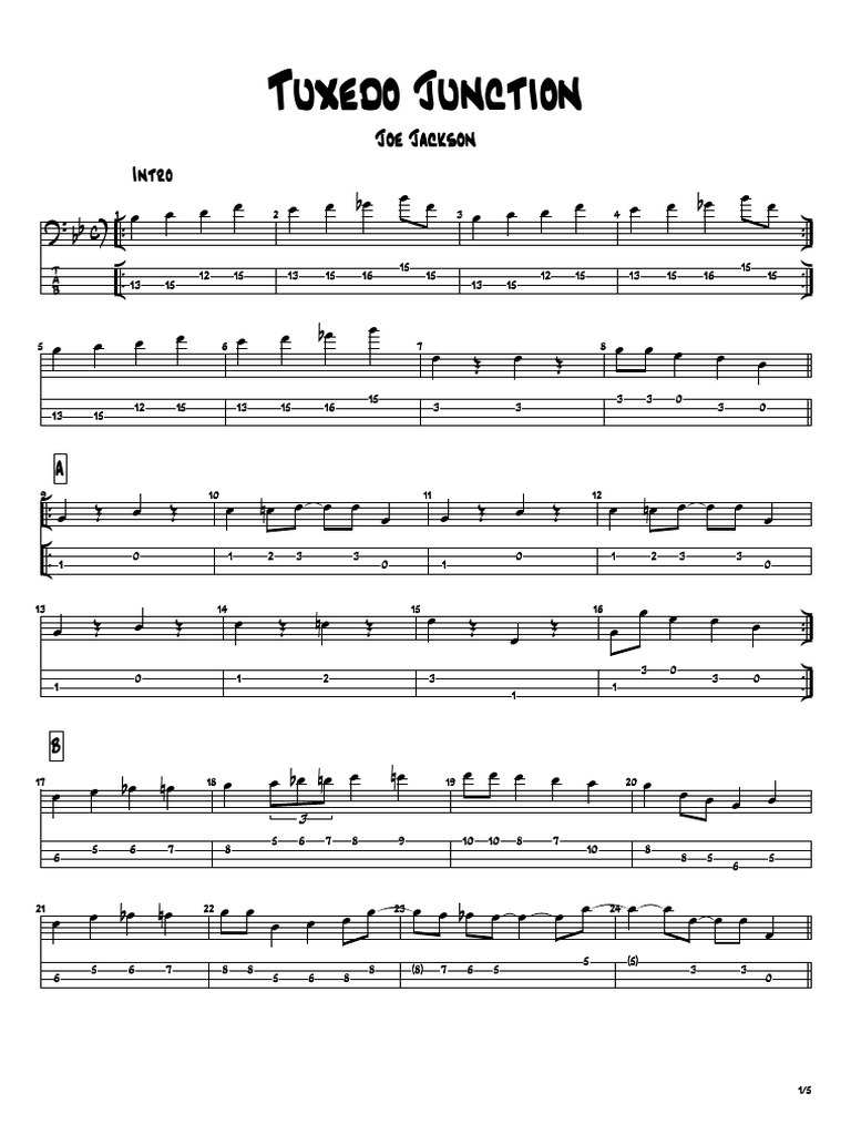 Tuxedo junction pdf