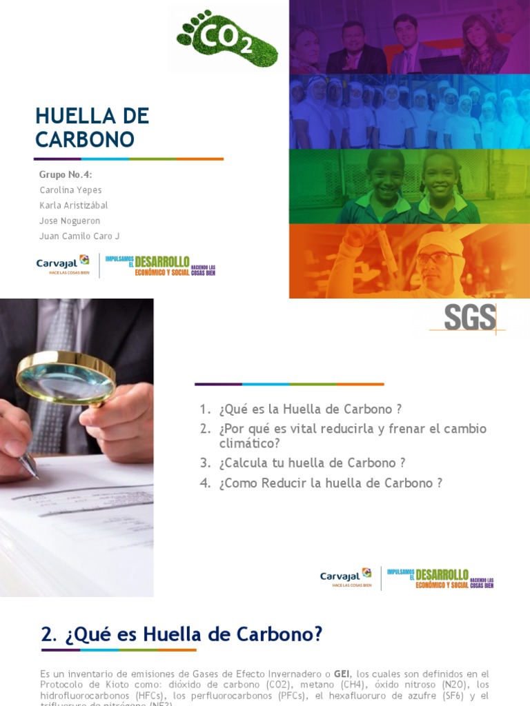 Huella de Carbono - 1 | PDF | Gases de efecto invernadero | Huella de ...