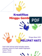 Kreatifitas minggu gembira