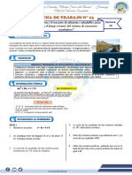 FICHA 13 - ECUACIONES CUADRÁTICAS-SITUACIONES