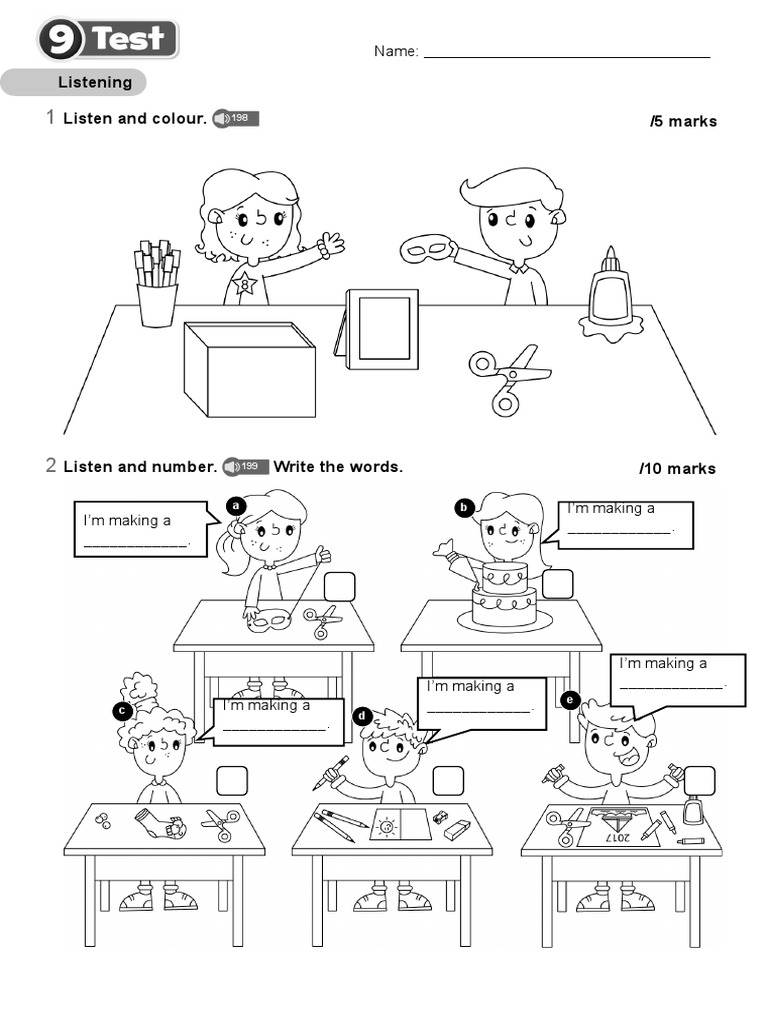 Oxford Thinkers 2 Unit 9 Test | PDF