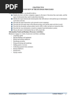 AIS - Chapter 2; Overview of The Business Processes (2)