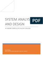 System Analysis and Design: Academic Portal of Falcon College