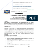 A Study On Cloud Storage: International Journal of Computer Science and Mobile Computing