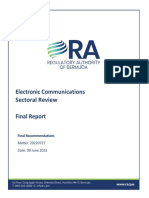 2022 Review of Electronic Communications Sector Final Report