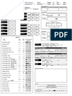 DBU Character Sheet Without Magic - Fillable