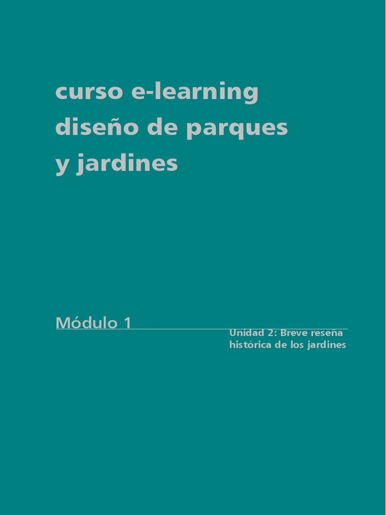 Historia de los Jardines a Través del Tiempo | PDF | Jardines | Diseño