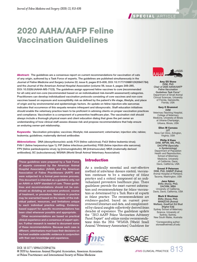 2020-aaha-aafp-feline-vaccination-guidelines-pdf-vaccines-infection
